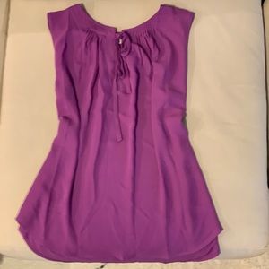 Violet + Claire Lilac Purple Shell Tank Top M Bow